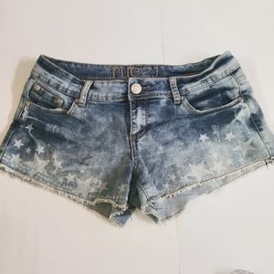 Rue21 faded stars jean shorts size 9/10